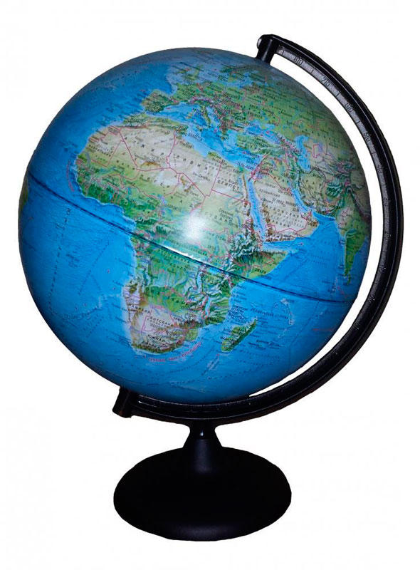 Картинка Глобус Земли Географический/ландшафтный